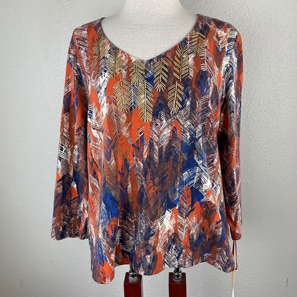 NWT Ruby Rd. Blouse Top Size L